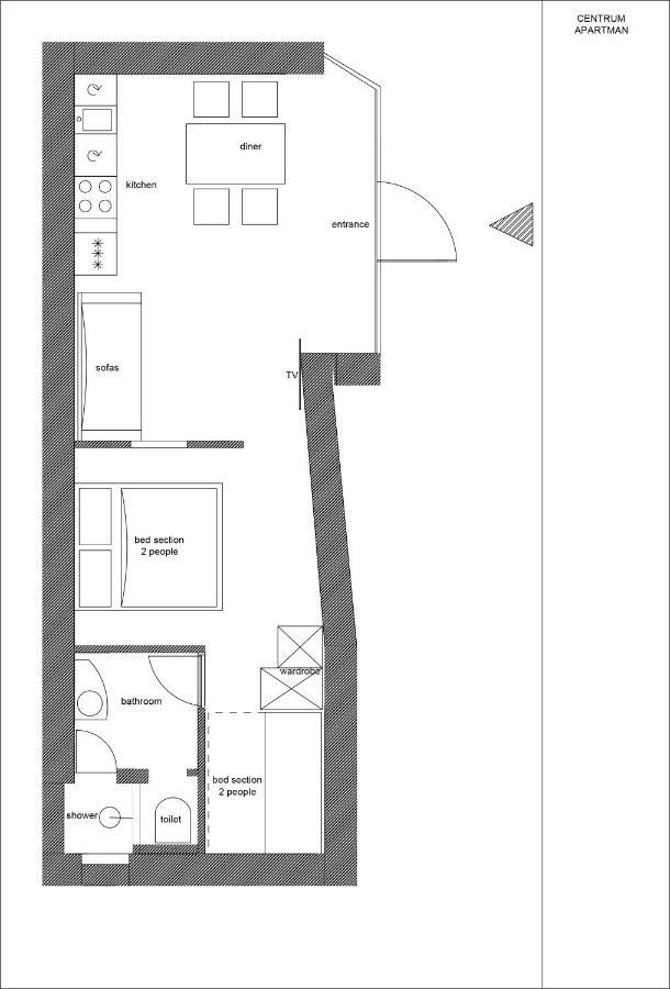 Centrum Apartman Apartment Siofok Luaran gambar